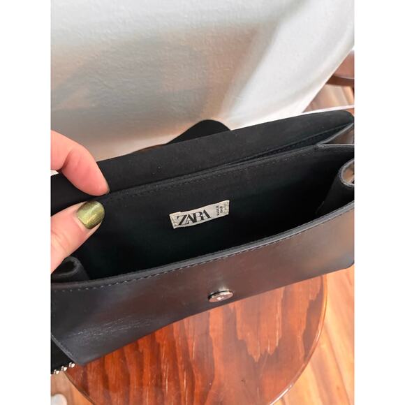 Black Leather Studded Zara Purse - Picture 6 of 9
